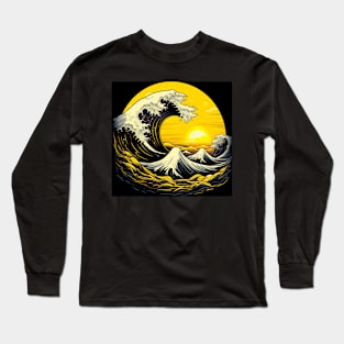 Coastal waves at sunset Long Sleeve T-Shirt